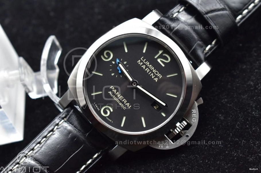 Best 1:1 on Black Dial P.9010 Edition PAM1312  Black VSF Leather Strap 1126